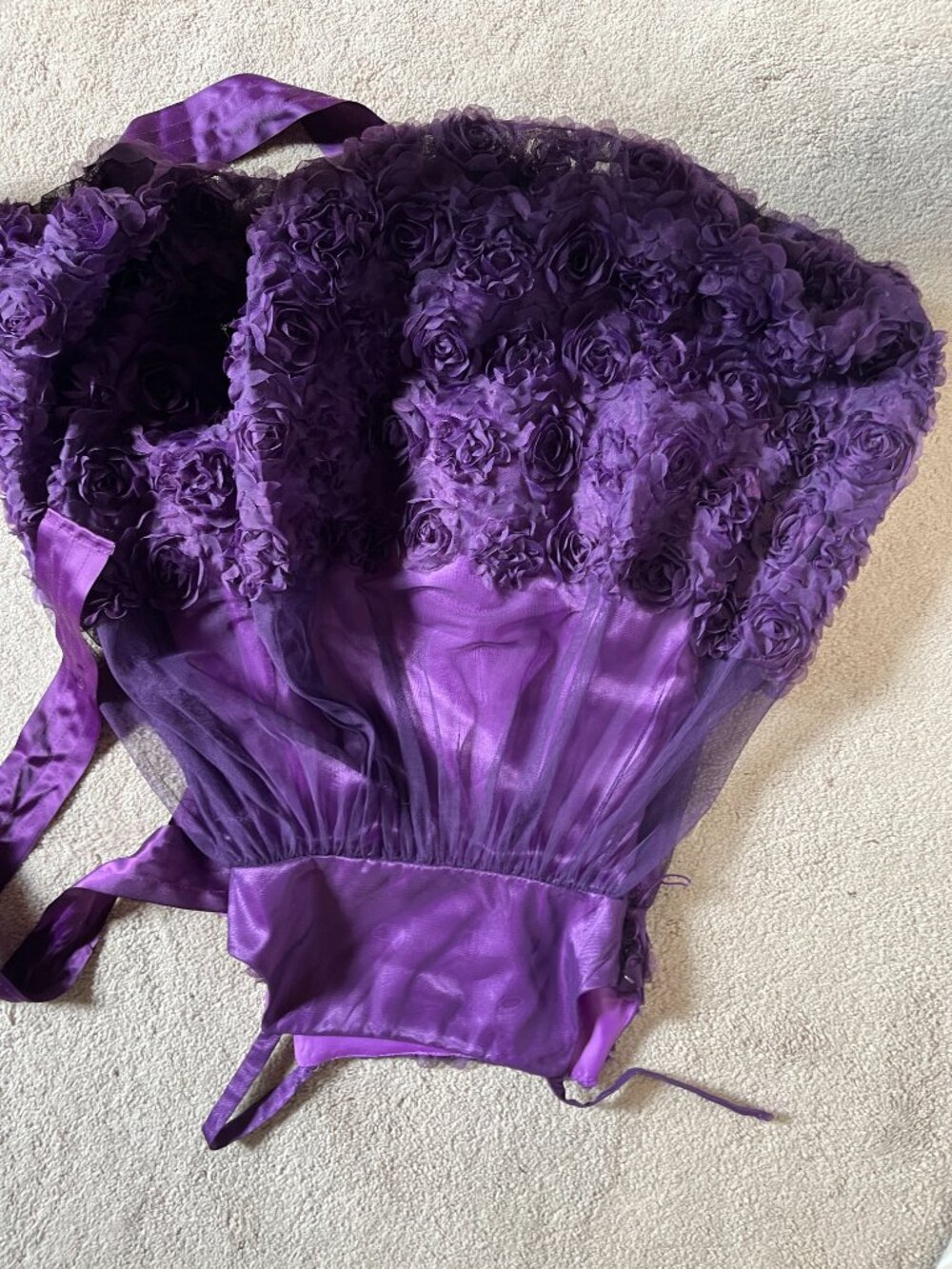 Bonnie Jean Purple Party Dress Size 6 - Picture 5 of 12